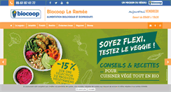 Desktop Screenshot of biocoop-laramee.com