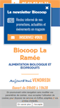 Mobile Screenshot of biocoop-laramee.com